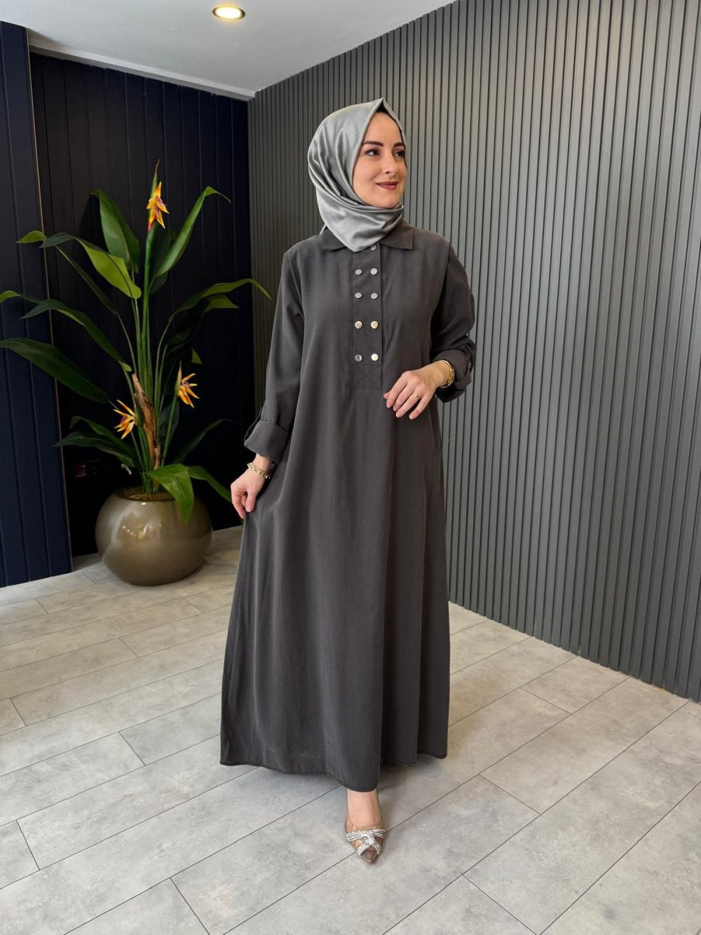 Cupra Dress Gray
