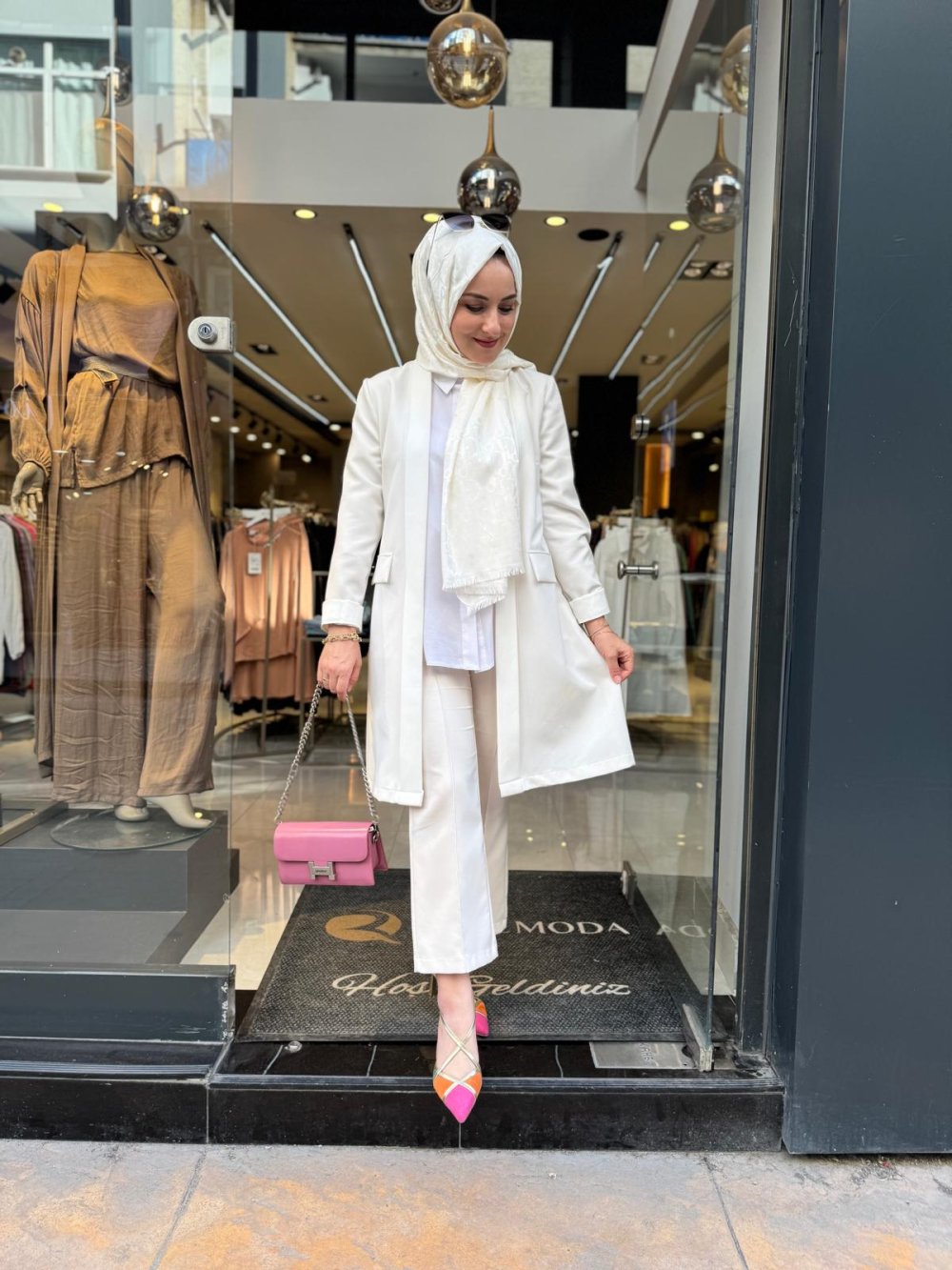 Crepe Jacket Ecru