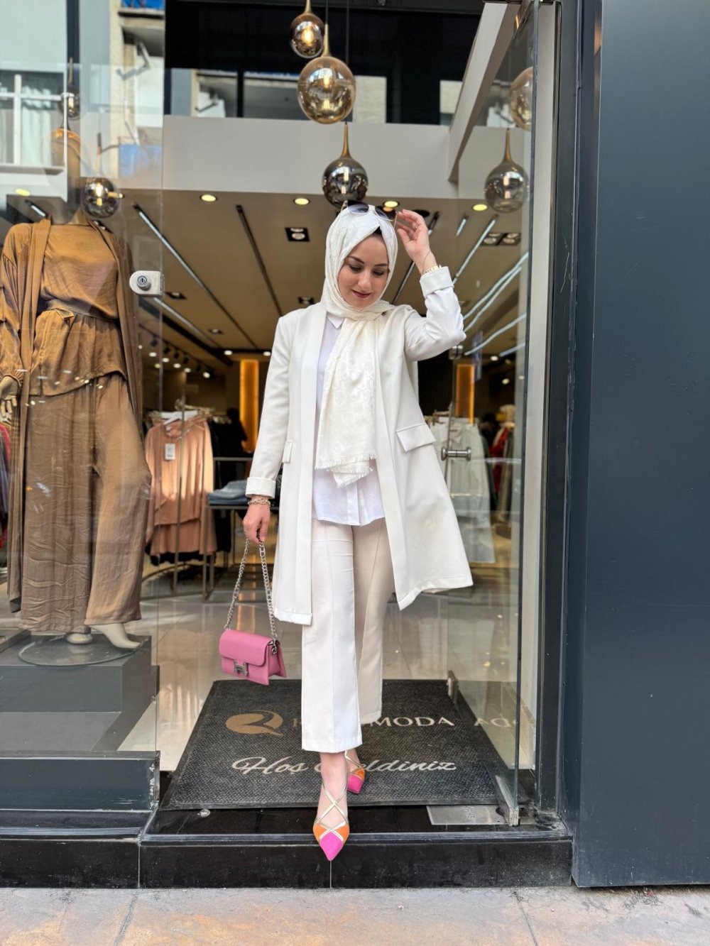 Crepe Jacket Ecru