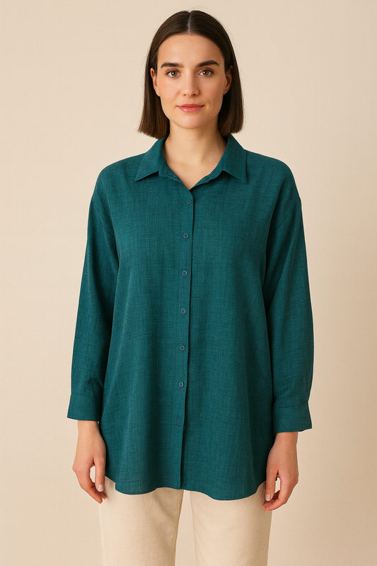 Classic longline button-down shirts