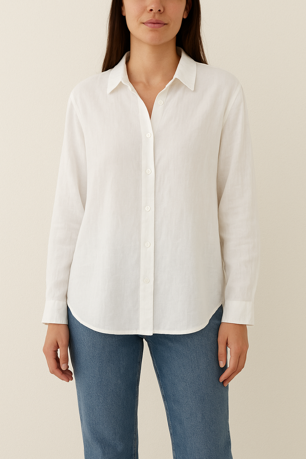 Classic longline button-down shirts