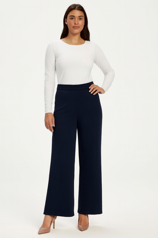 Classic Black Wide-Leg Pants