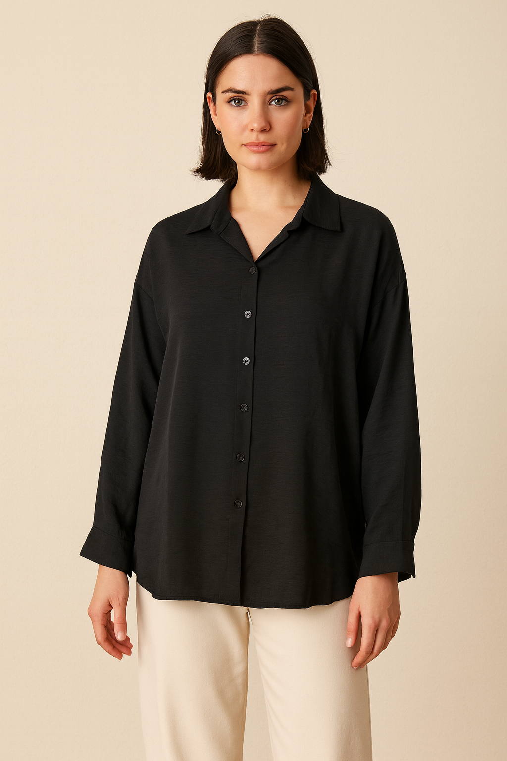 Classic longline button-down shirts