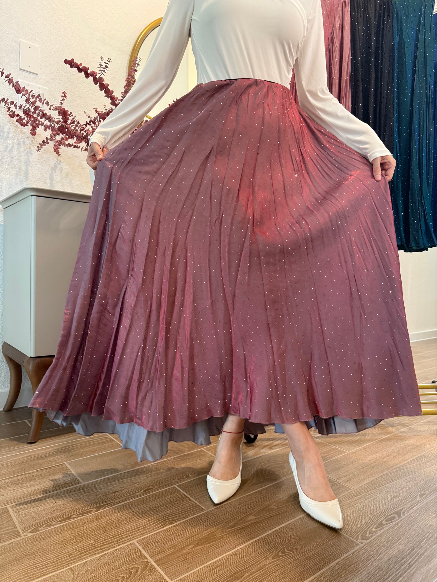 Qashe shinny skirt
