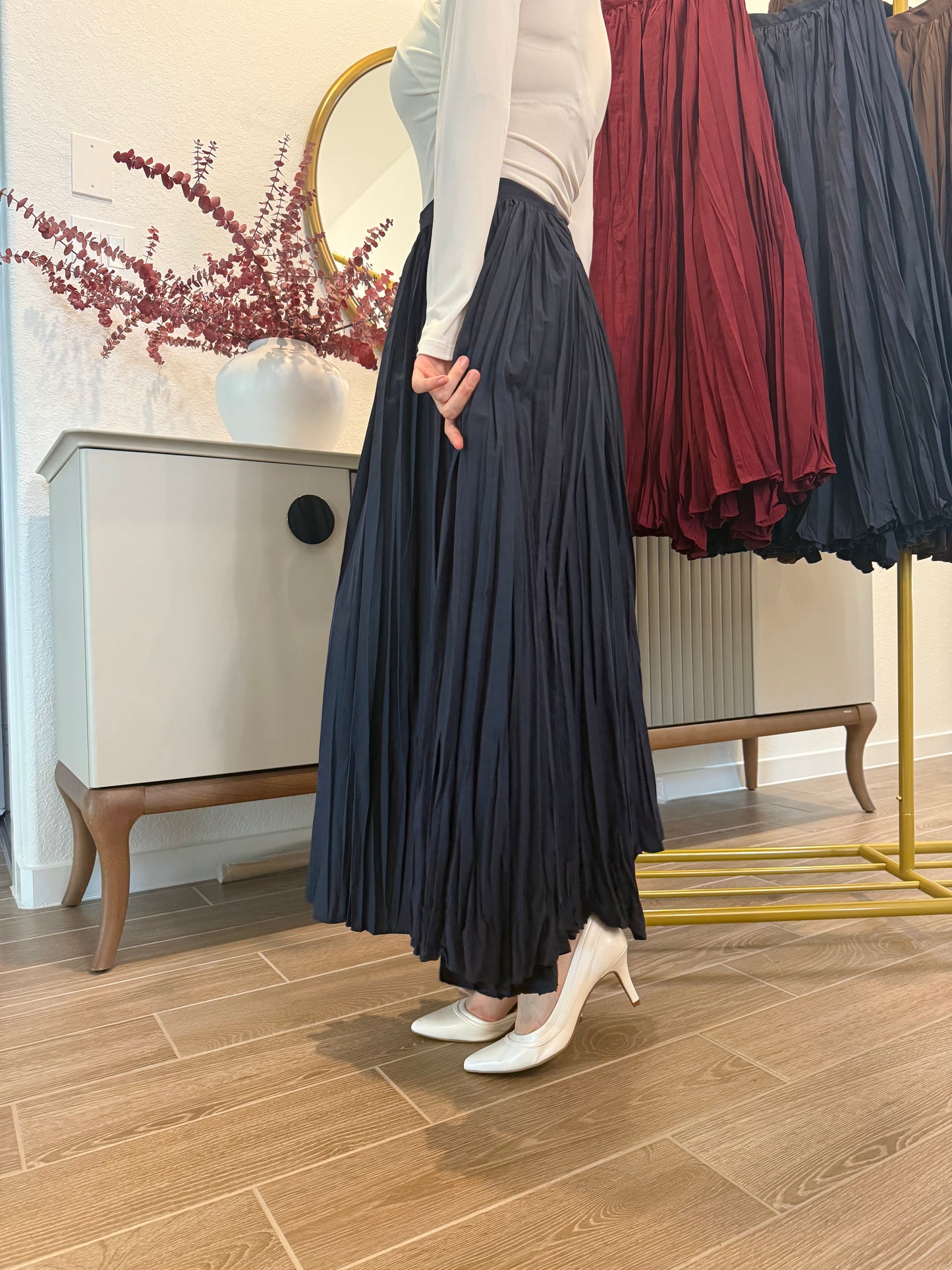 Pleated skirts