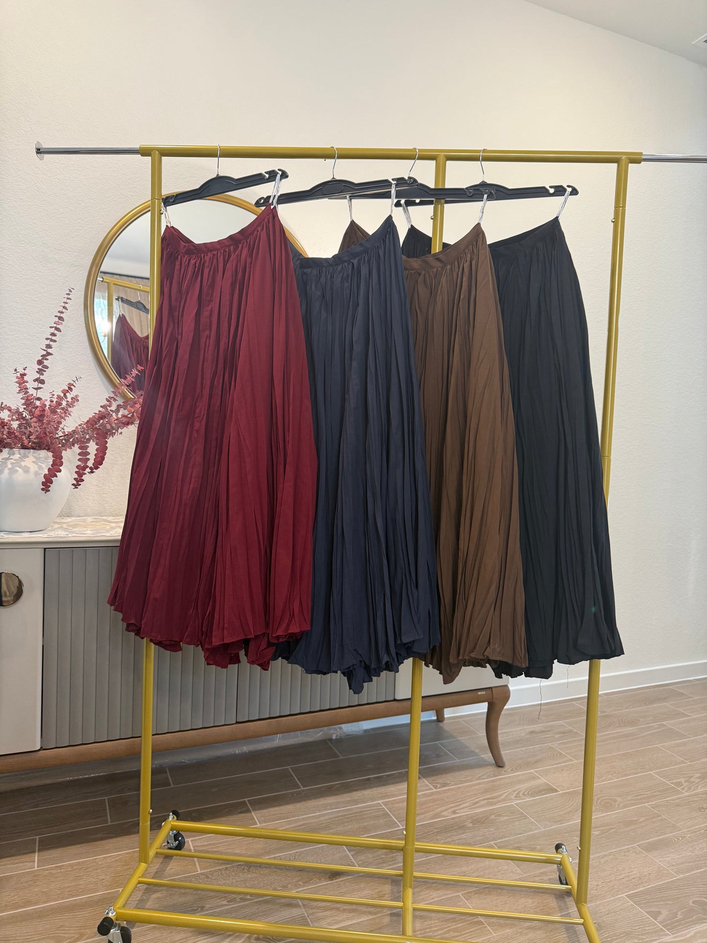 Pleated skirts