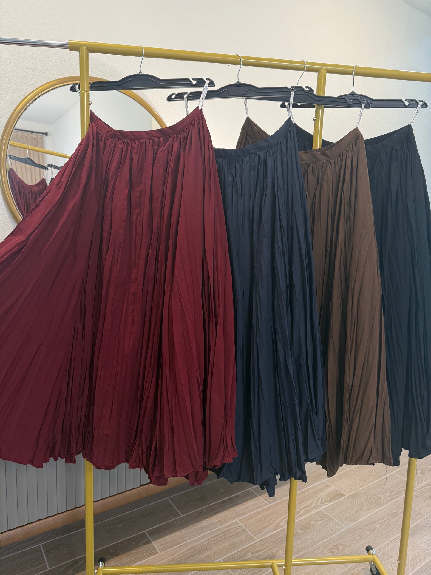 Pleated skirts