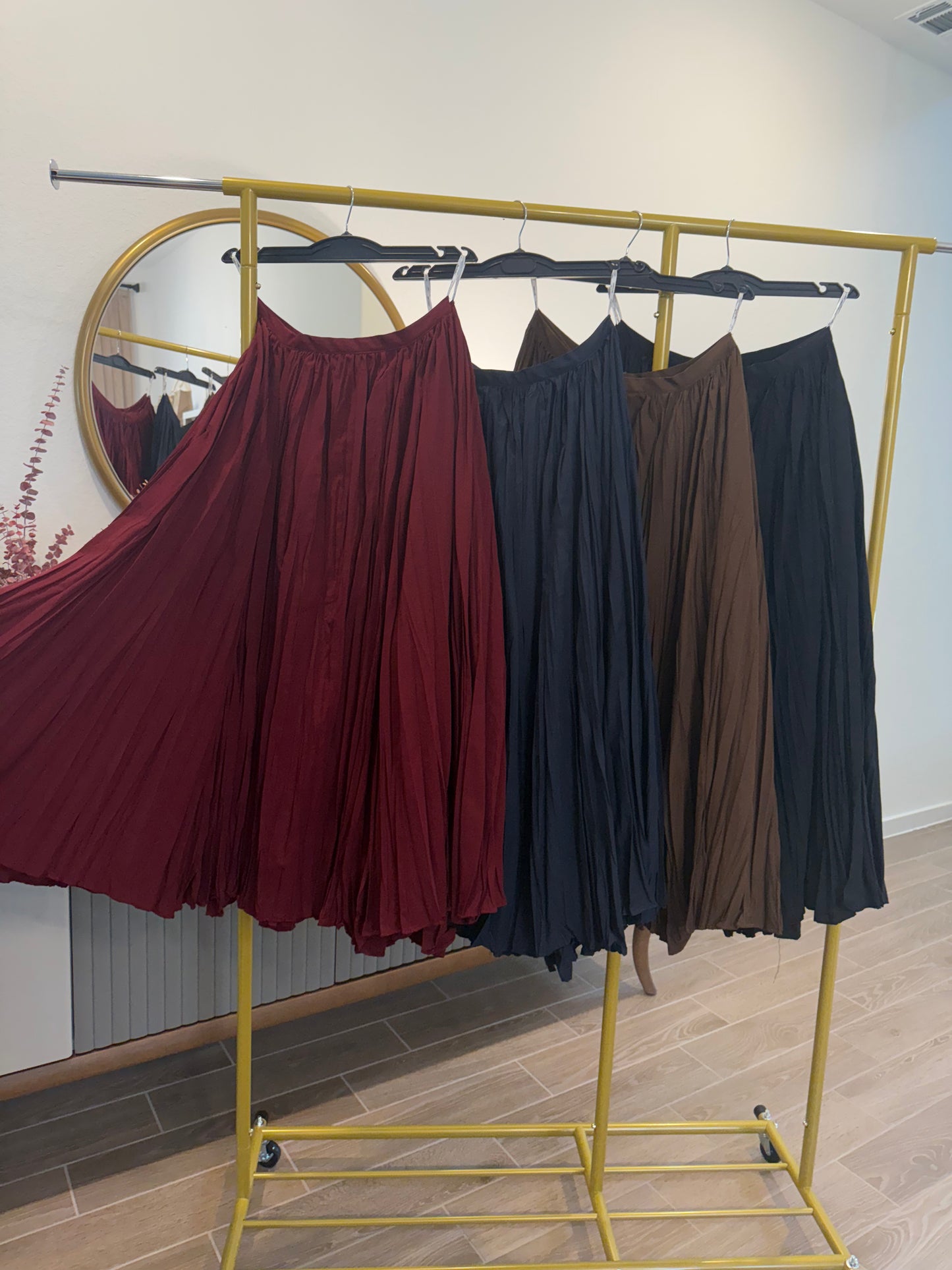 Pleated skirts