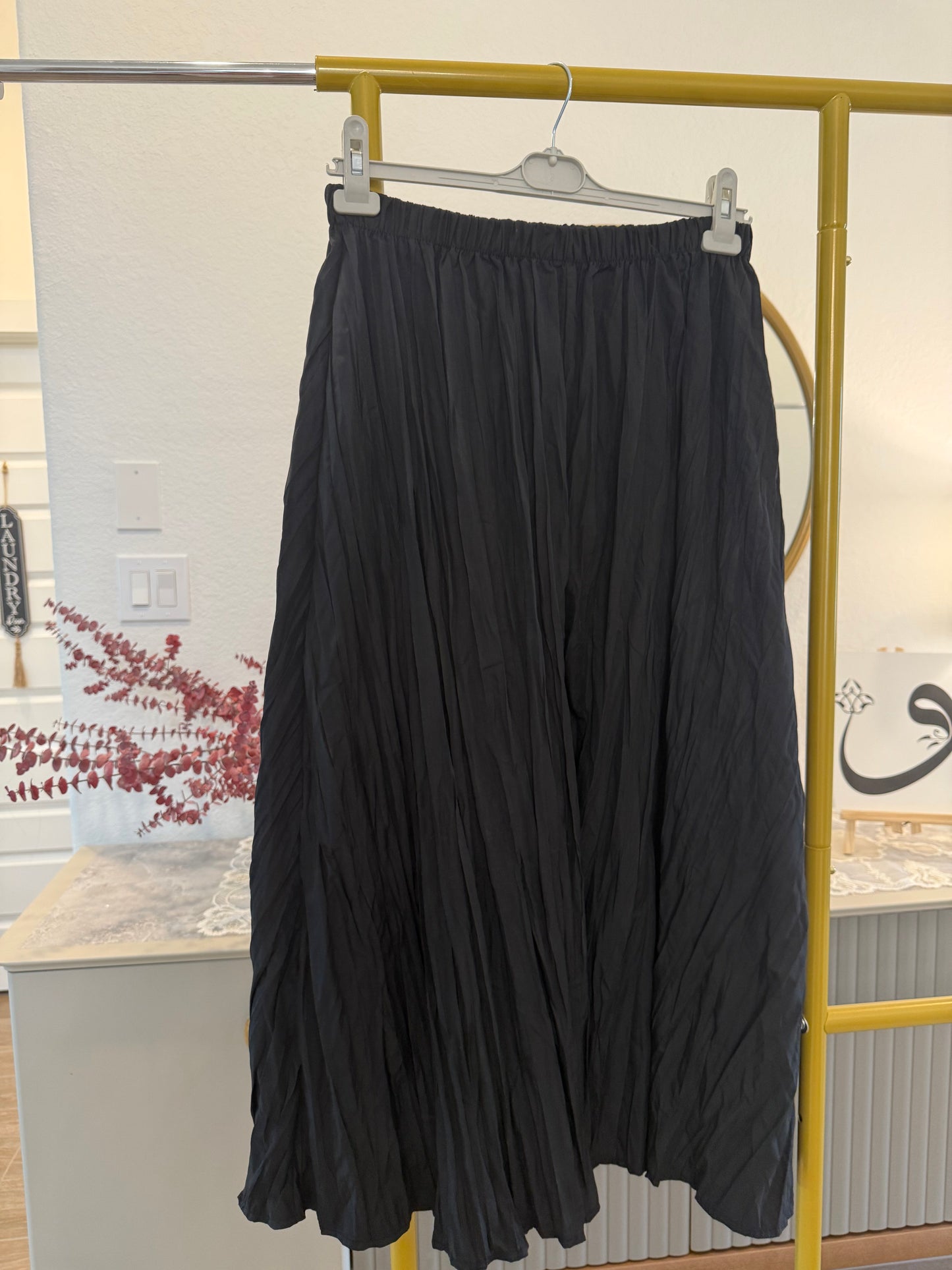 Black Pleated Skirt