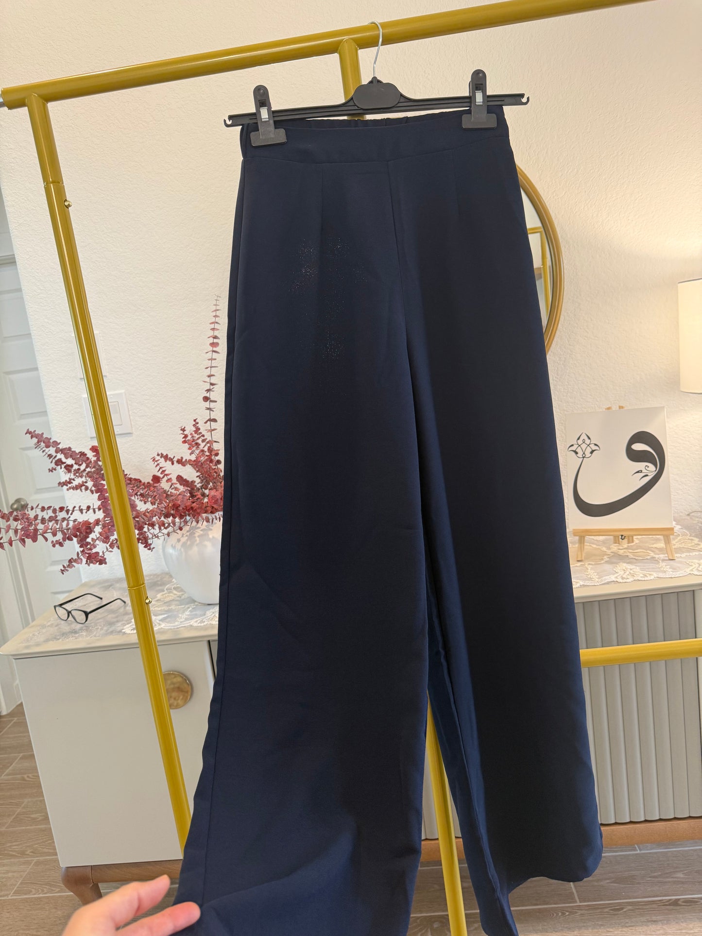Classic Black Wide-Leg Pants