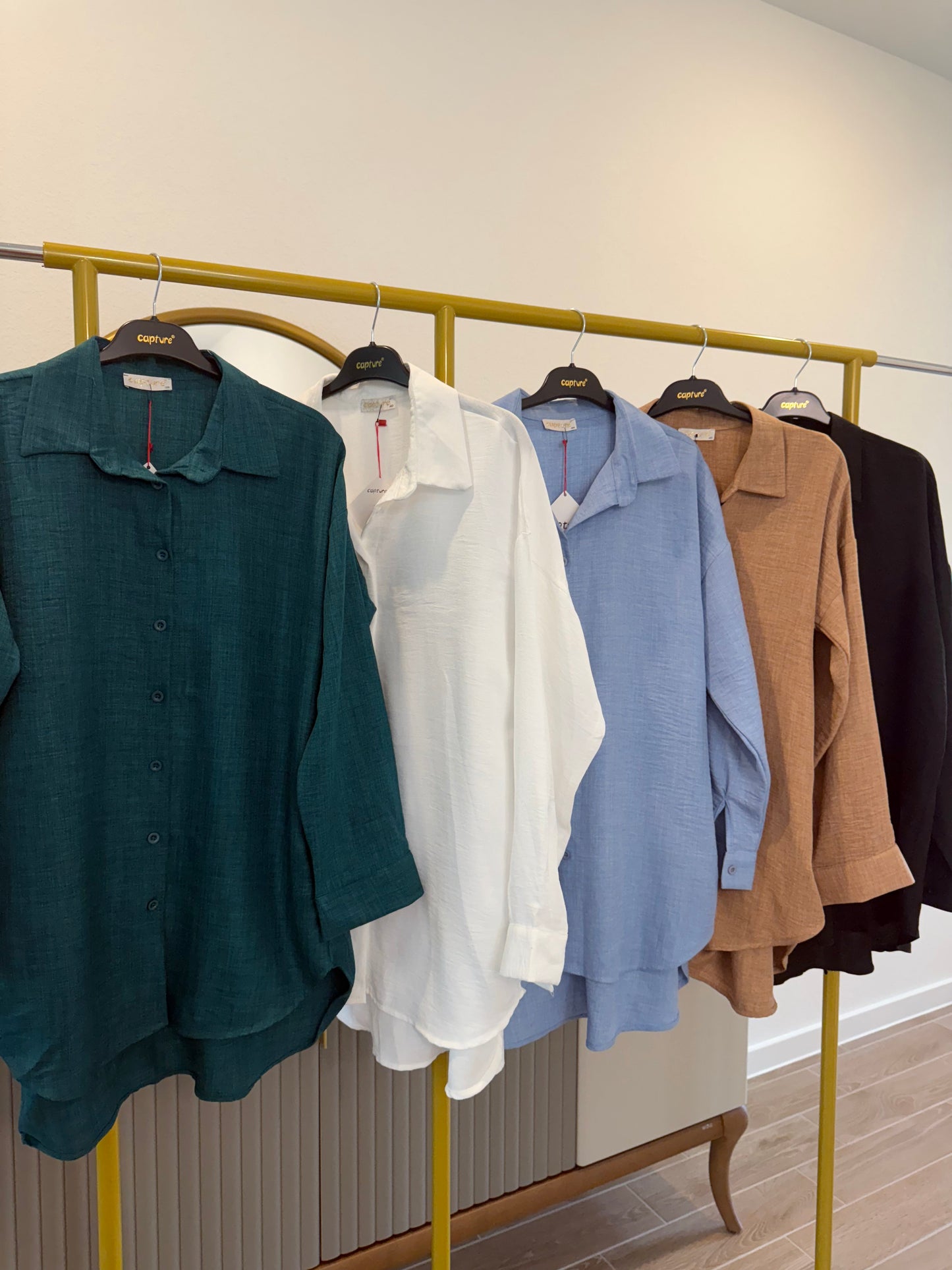 Classic longline button-down shirts
