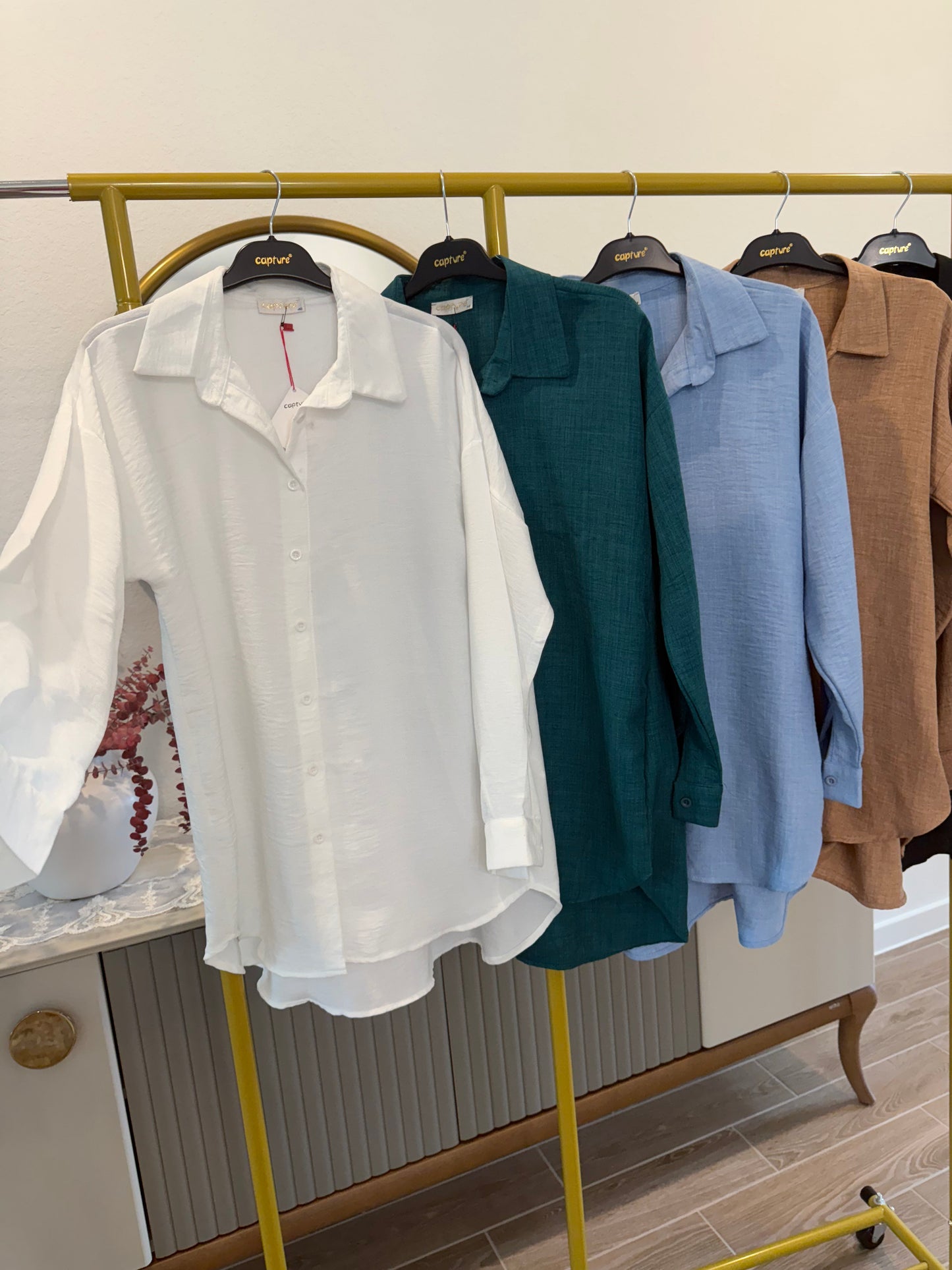 Classic longline button-down shirts
