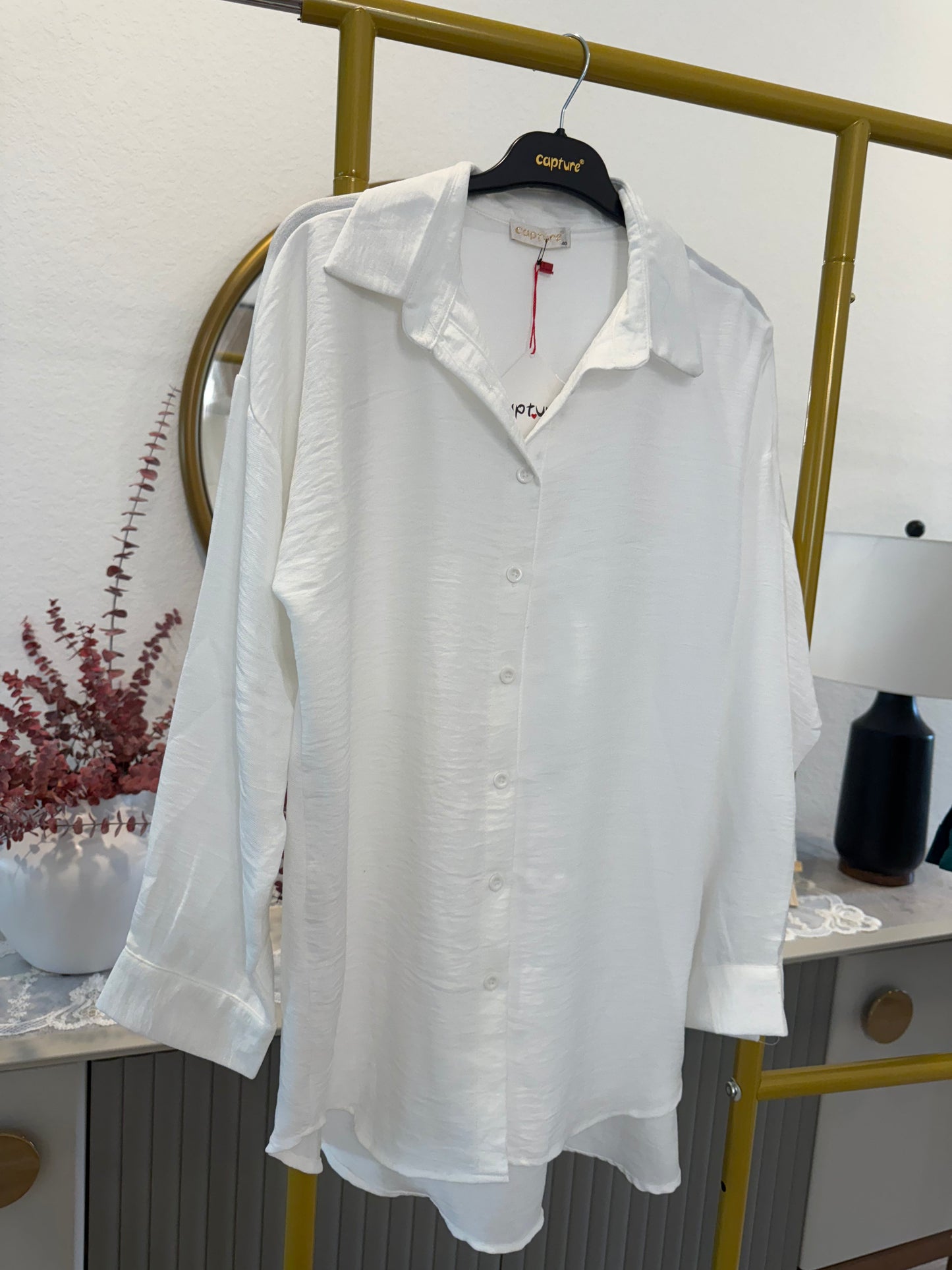Classic longline button-down shirts