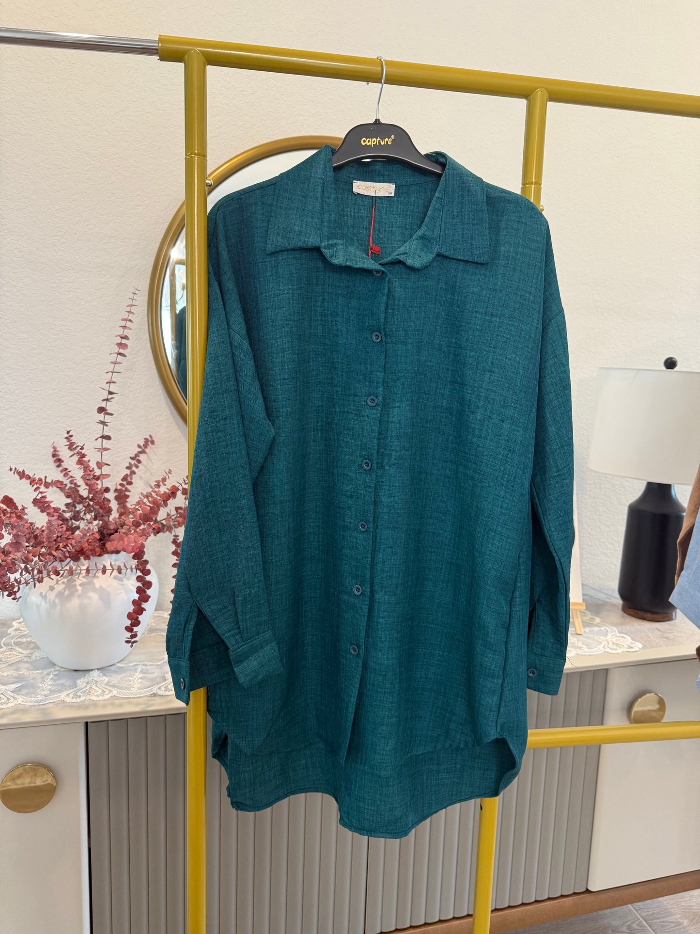 Classic longline button-down shirts