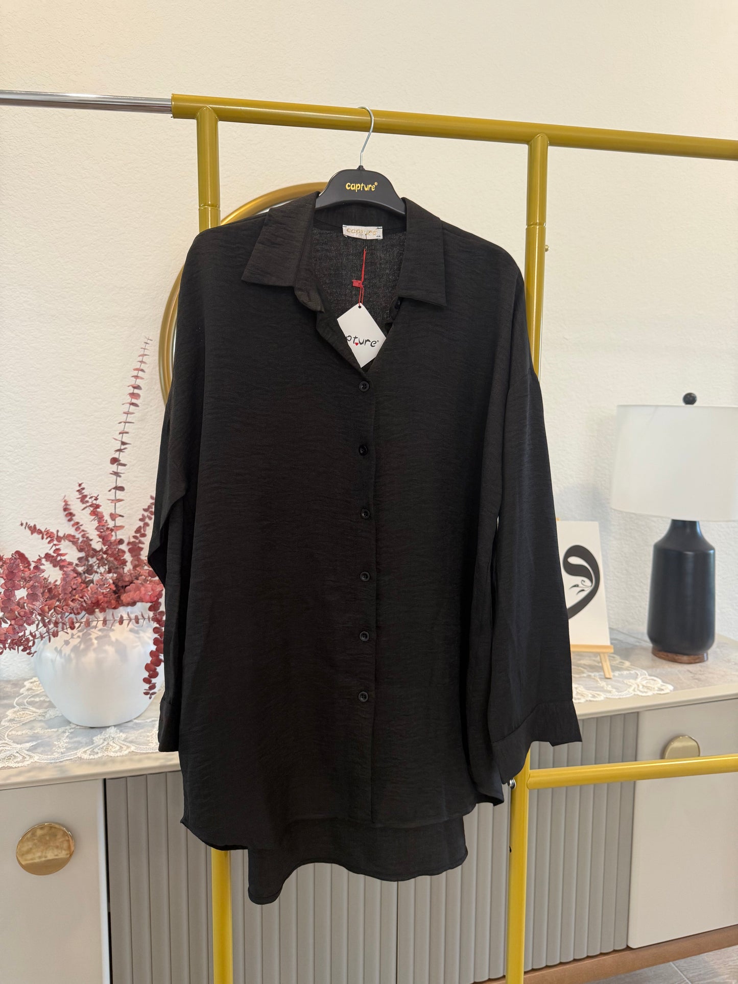Classic longline button-down shirts