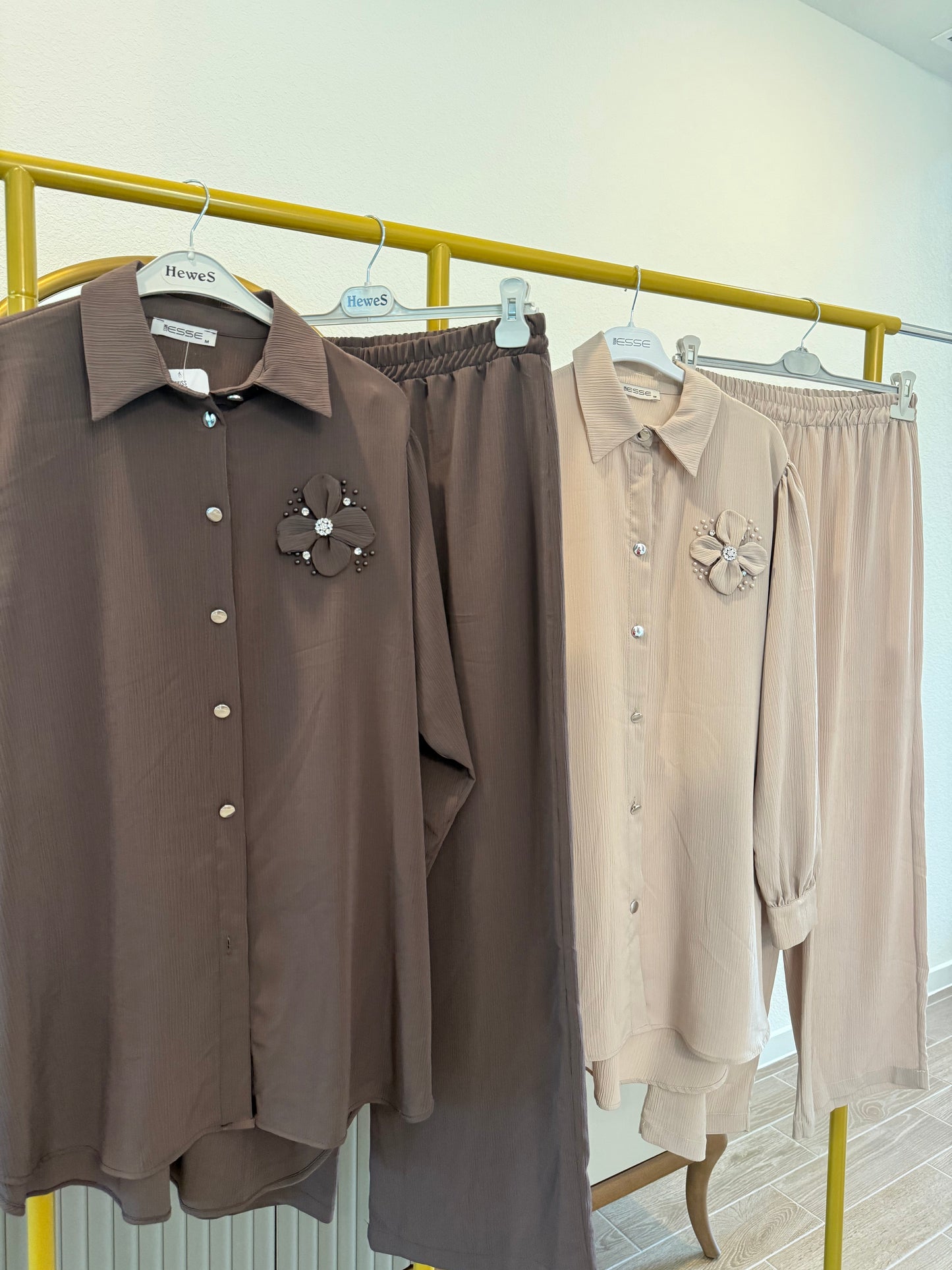 A two-piece modest pants set
