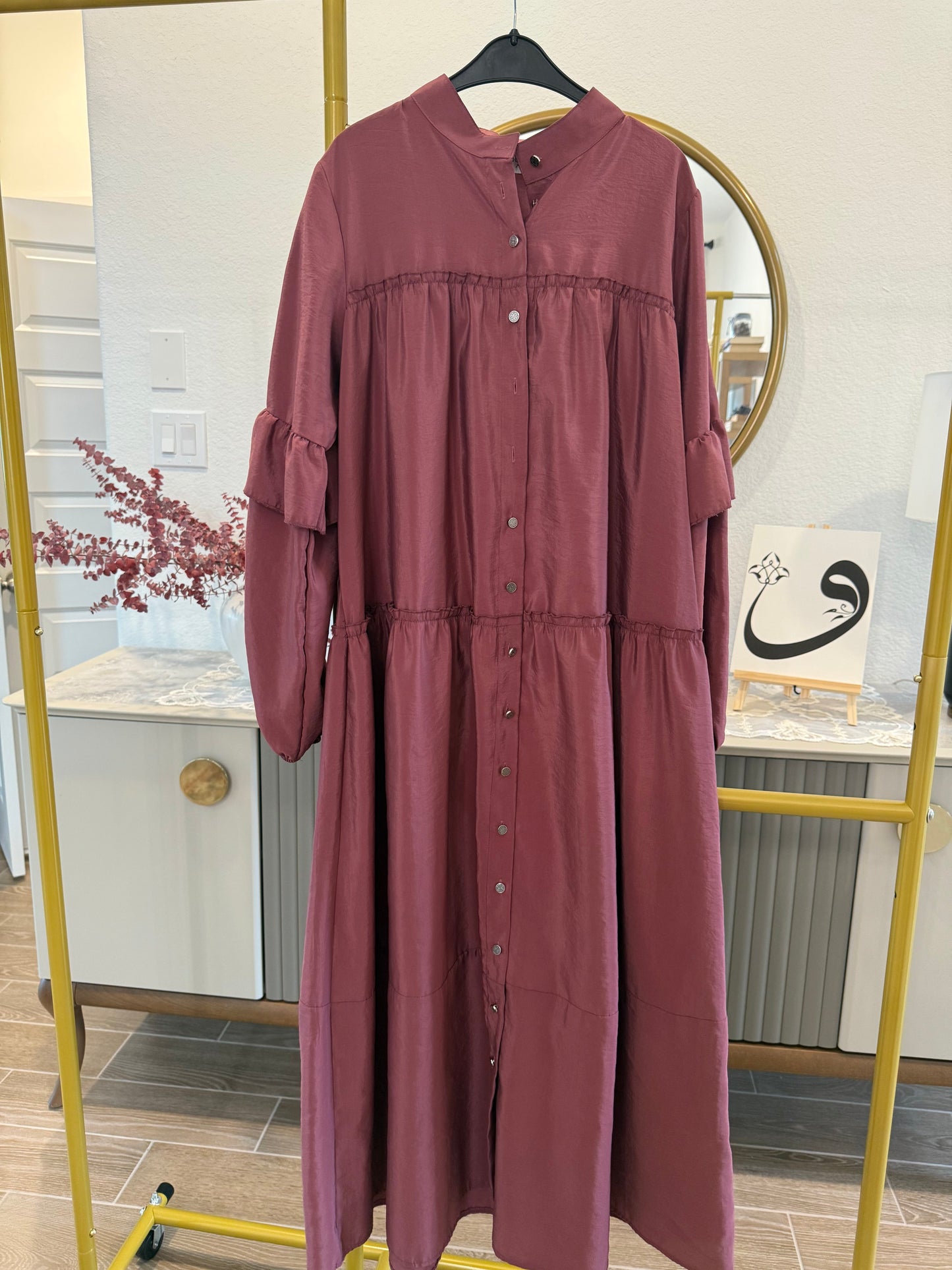 Touche long dress