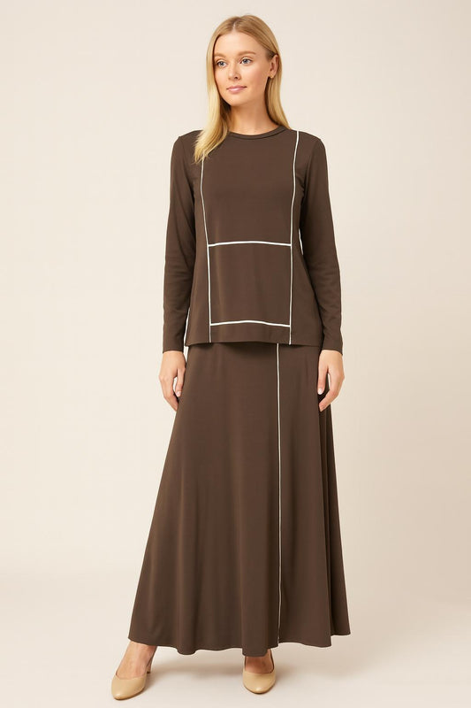 Bamboo Set with Trimmed Skirt