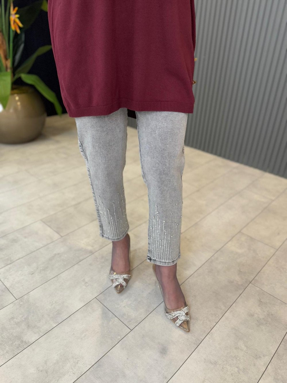 Berlin Gray Jean Pants