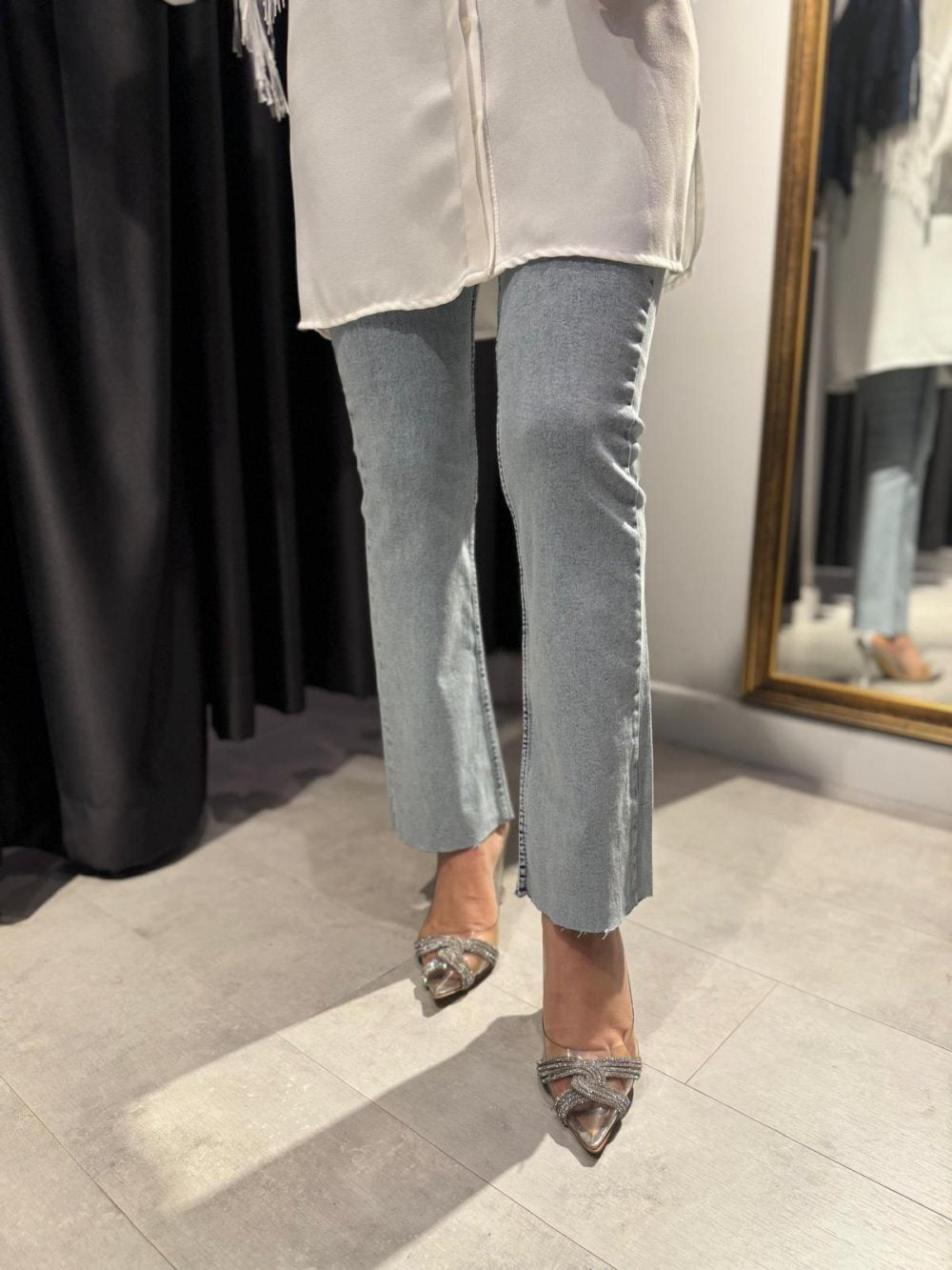 Zara Model Pants Blue