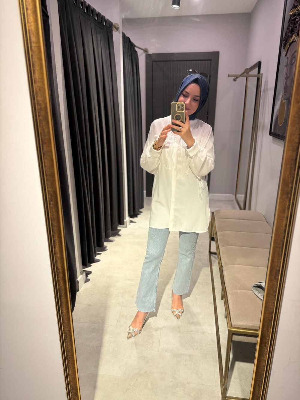 Zara Model Pants Blue