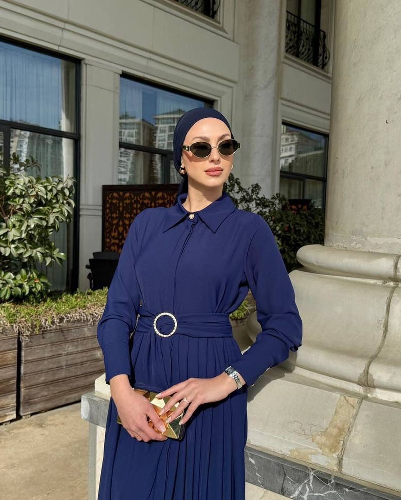 Belted dress