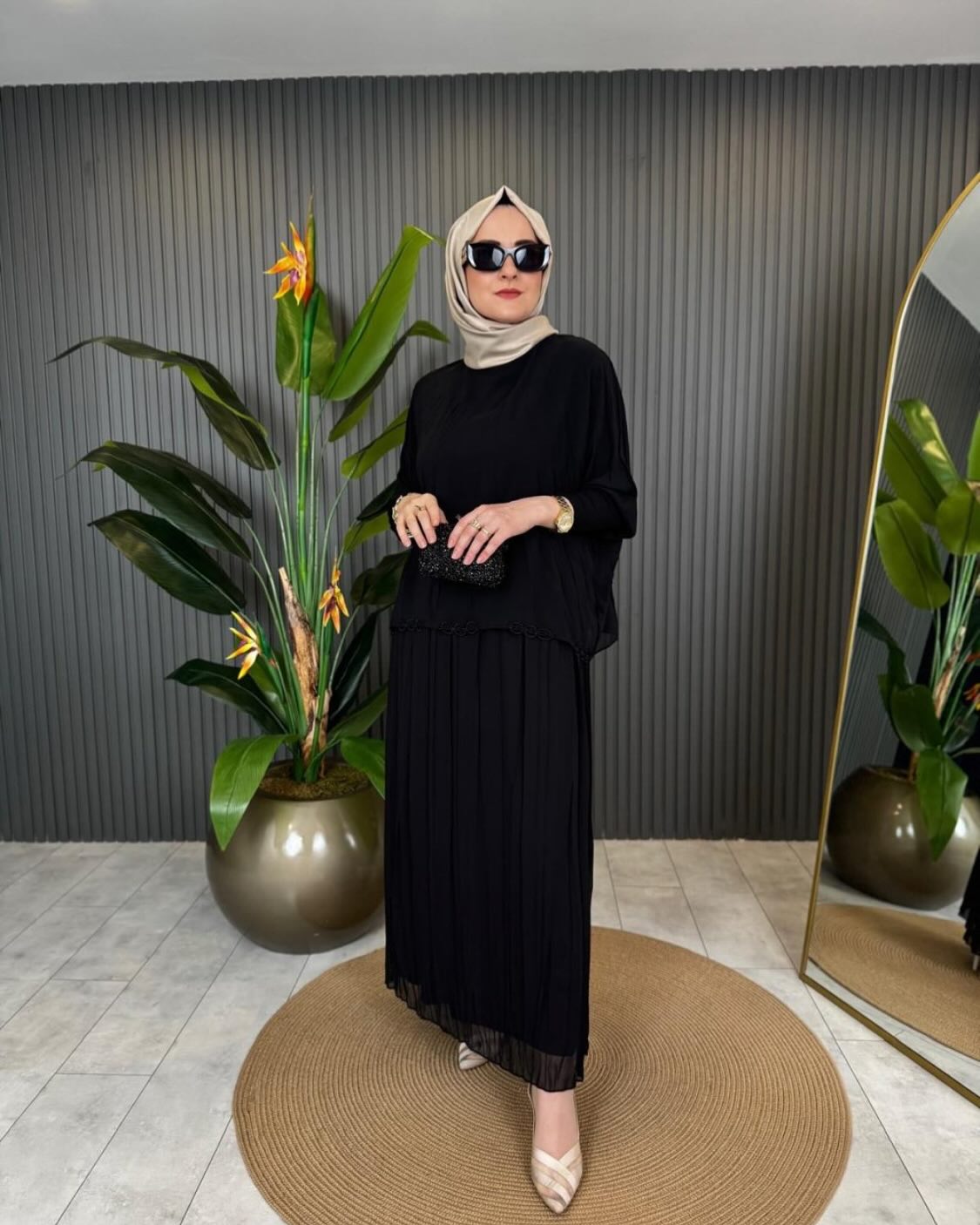 Chiffon Skirt Set with Tilda Detail Sleeves