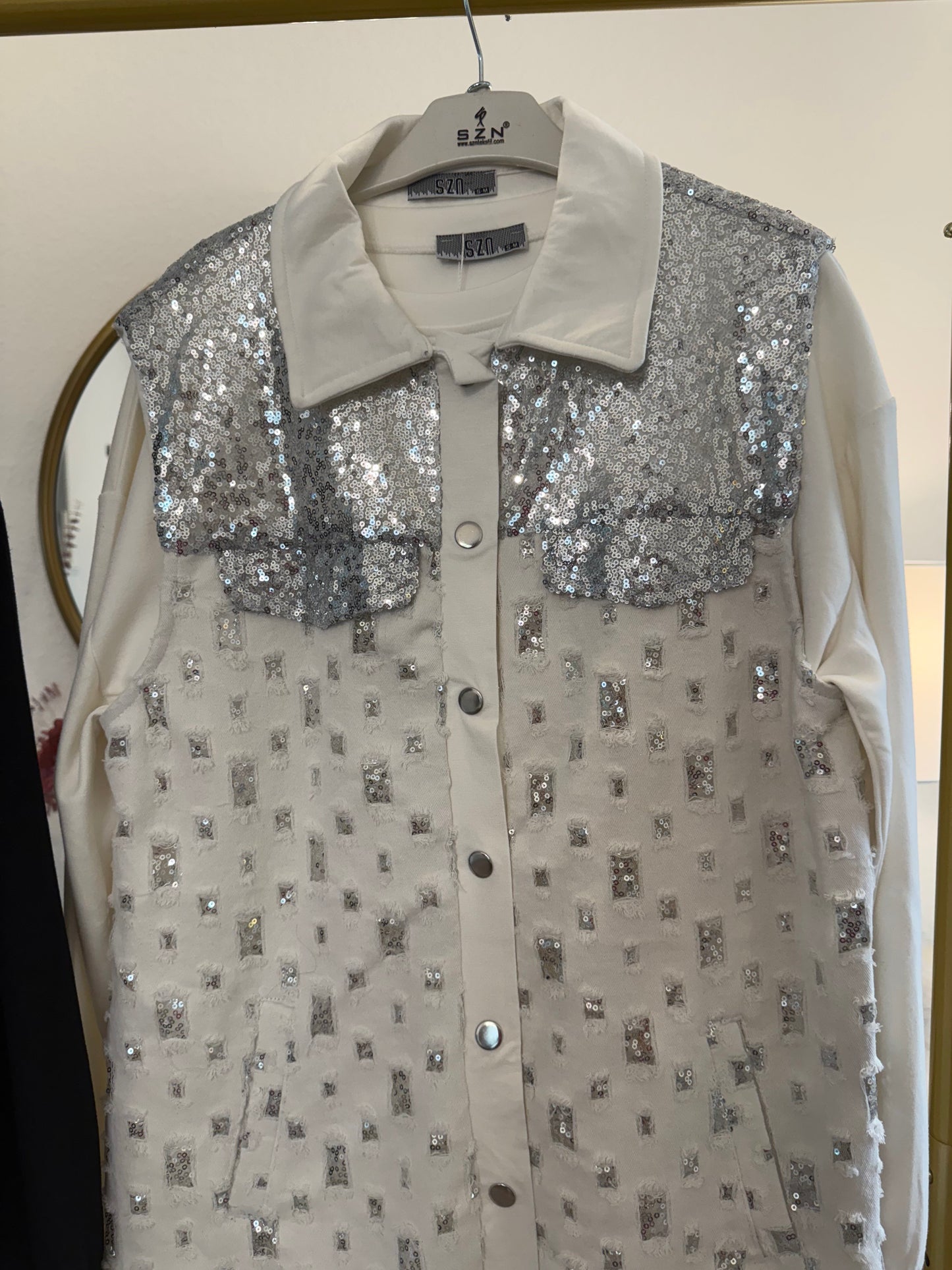 Three-piece Sequin Embellished Set