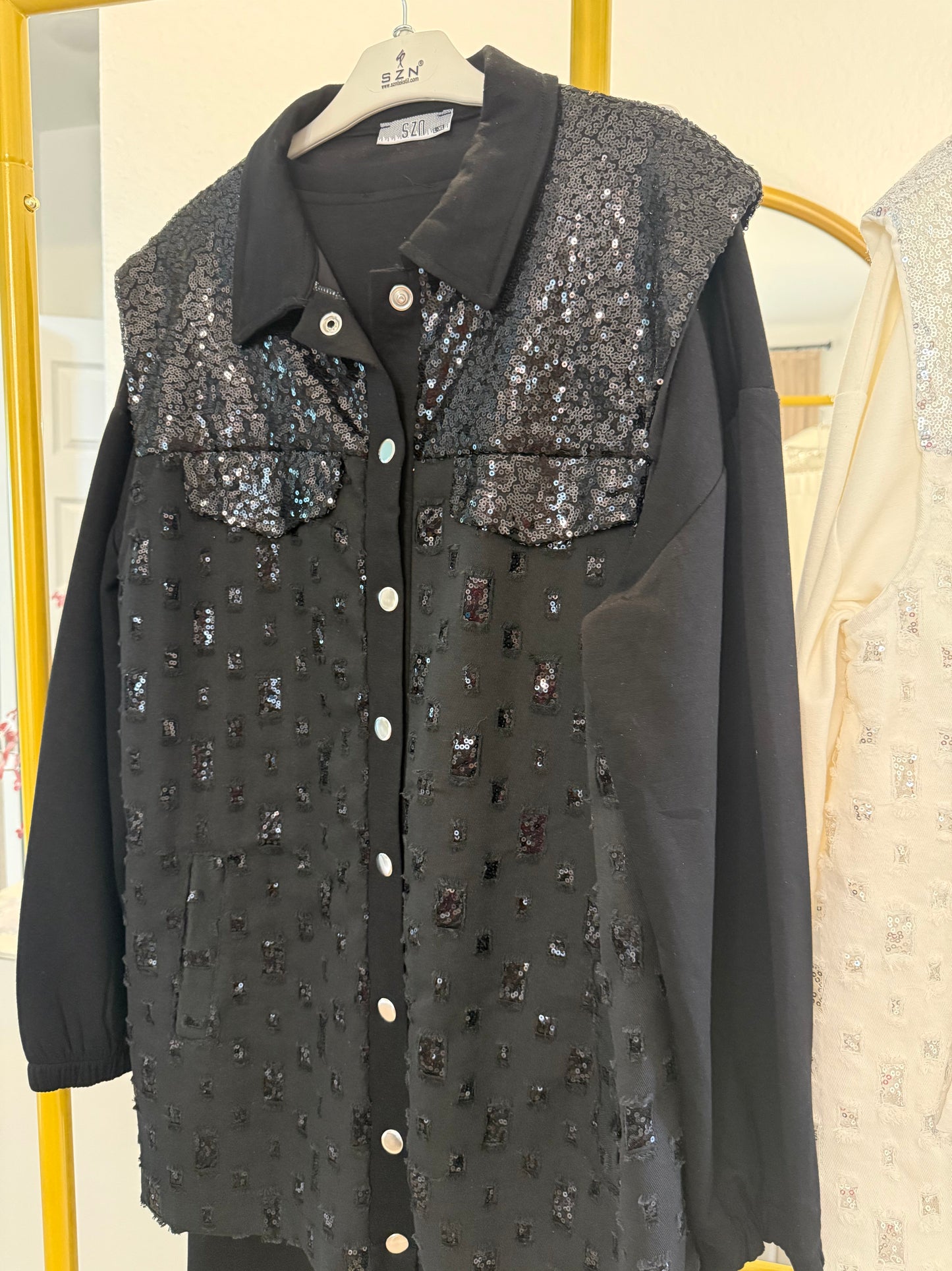 Three-piece Sequin Embellished Set