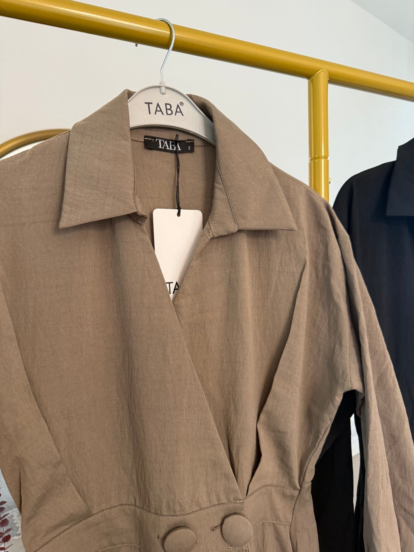 Elegant long-sleeve long dress