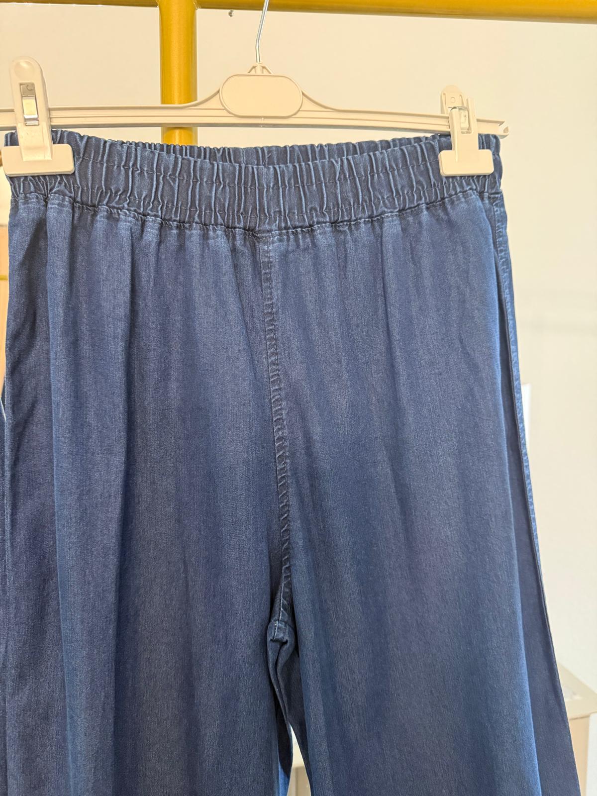 Two-piece denim-style casual set