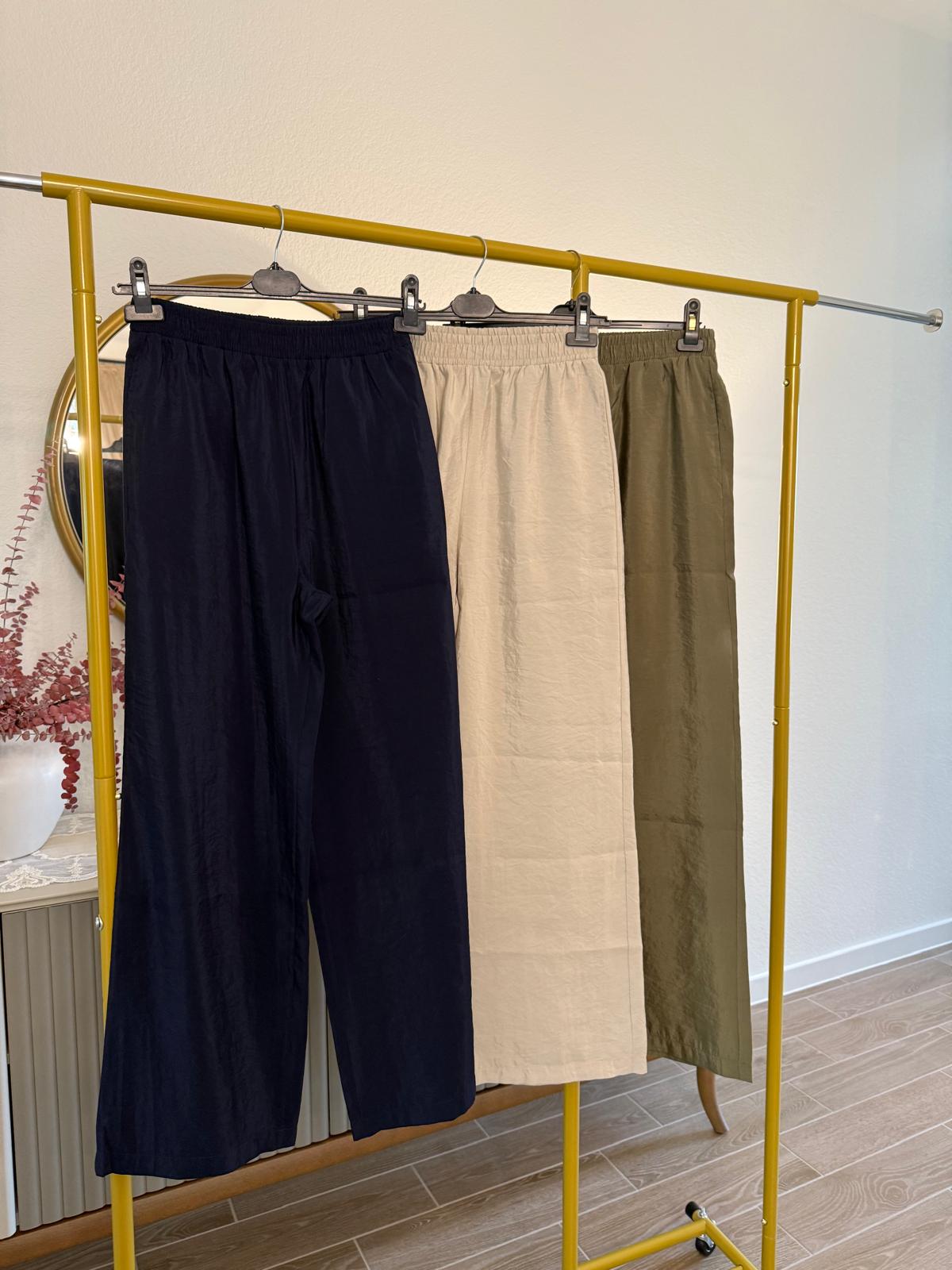 Touche Satin Wide-Leg Pants