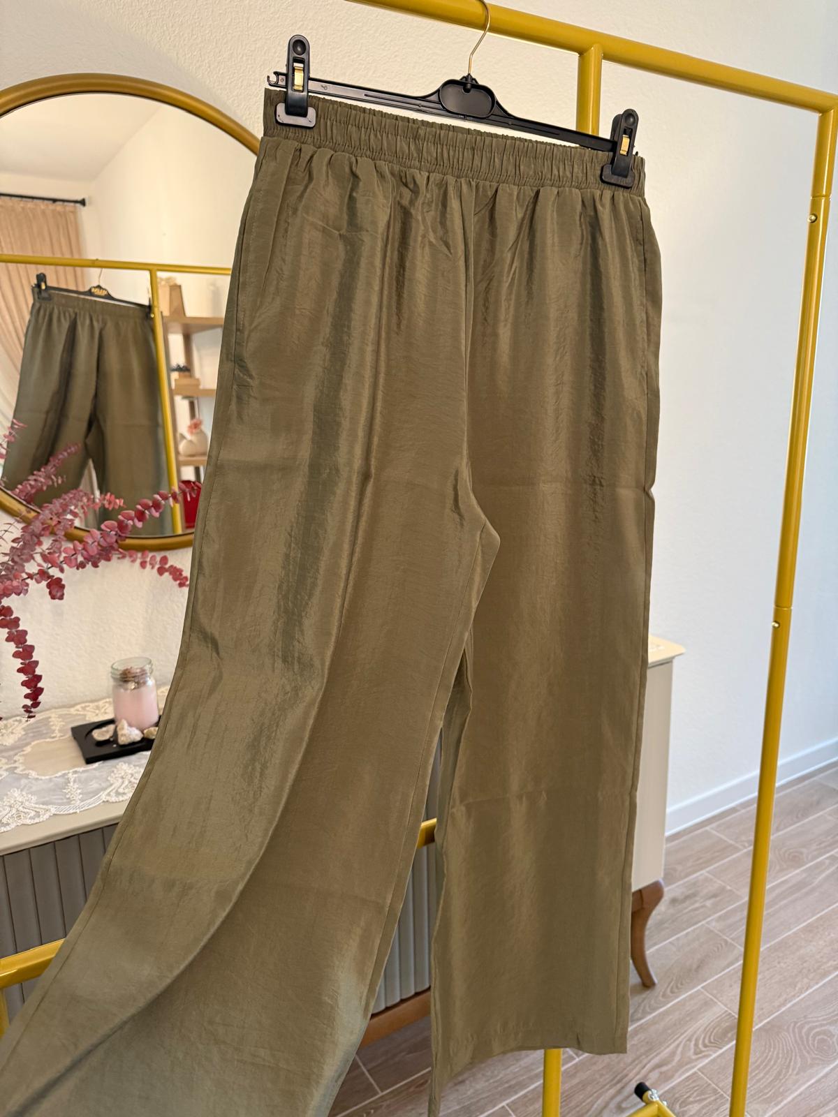 Touche Satin Wide-Leg Pants