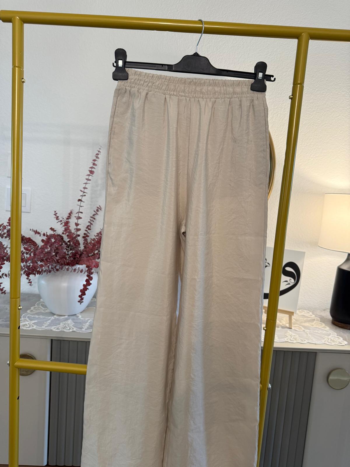 Touche Satin Wide-Leg Pants