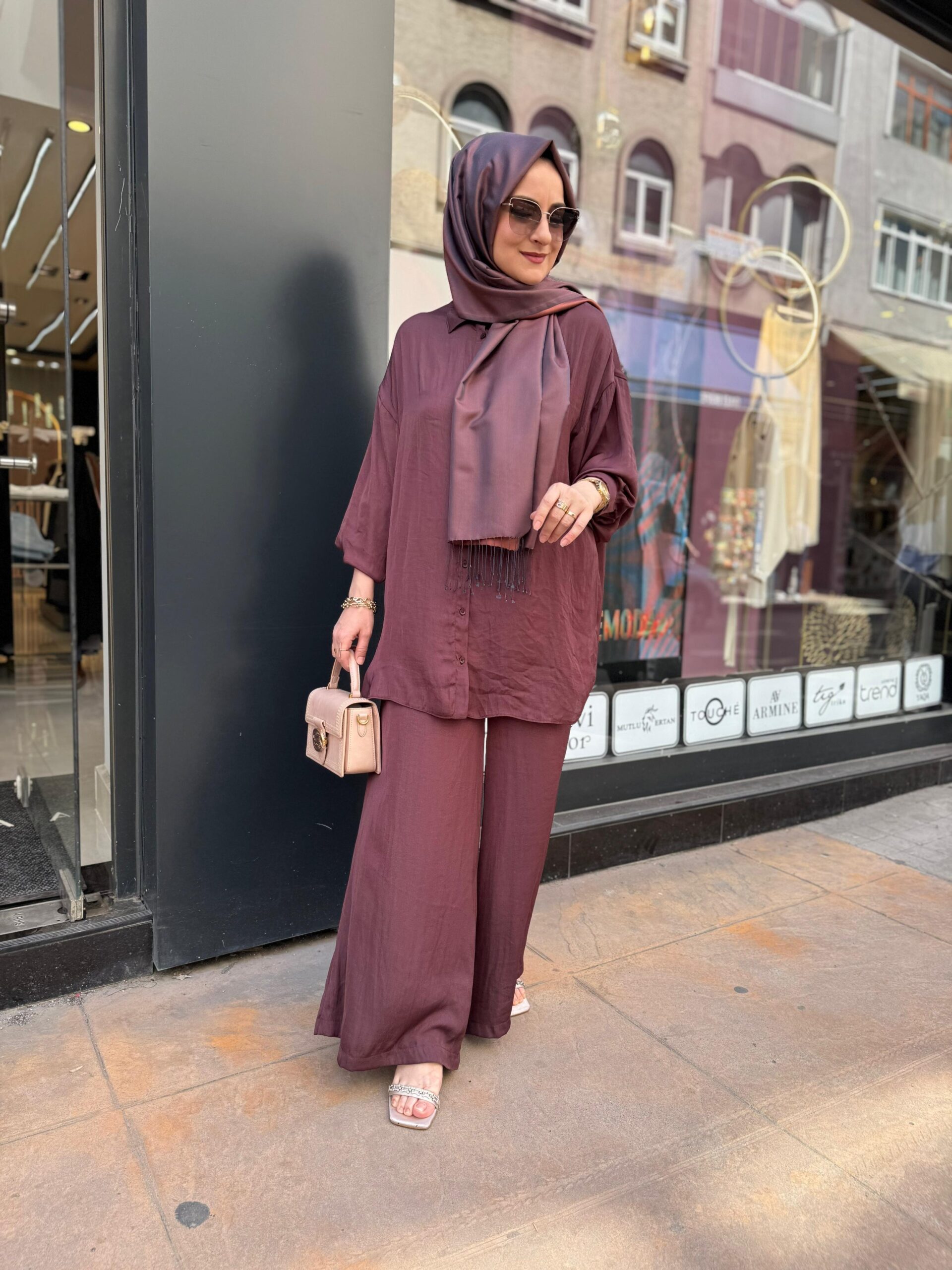 Button-down Crinkled Silk Set - Image 11