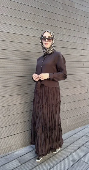 Nile Pleated Skirt Set