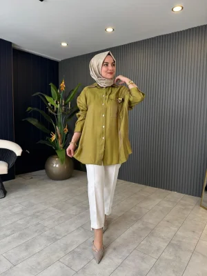 Faux Gem-embellished Top